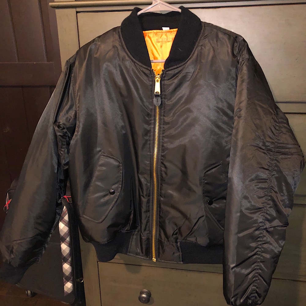 Rothco MA-1 Black Flight Bomber Jacket